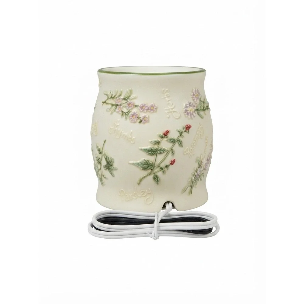 Yankee Candle Ceramic Herb Garden Electric Wax Warmer Farmhouse Cottagecore